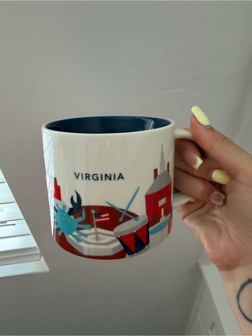 Starbucks: You Are Here Collection Virginia Mug with Blue Interior - Picture 1 of 3